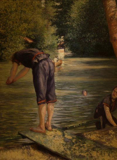 Bathers, Banks of the Yerres by Gustave Caillebotte